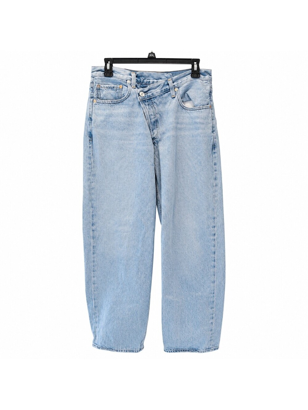 AGOLDE Light Wash Criss Cross Denim Jeans Size 28